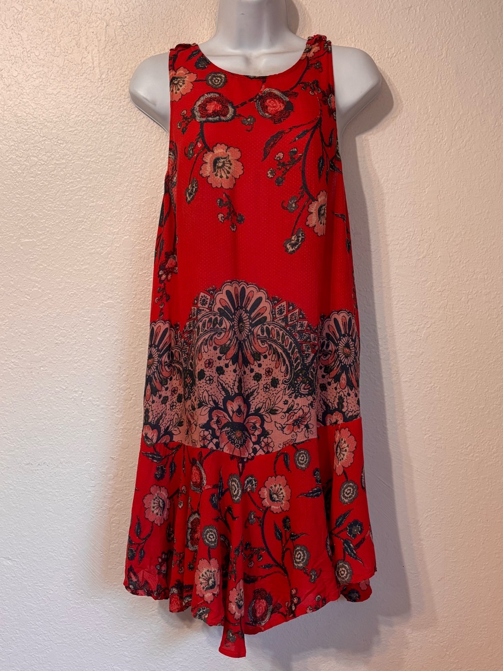 Intimately Free People Dobby Dot Boho Slip Dress Small